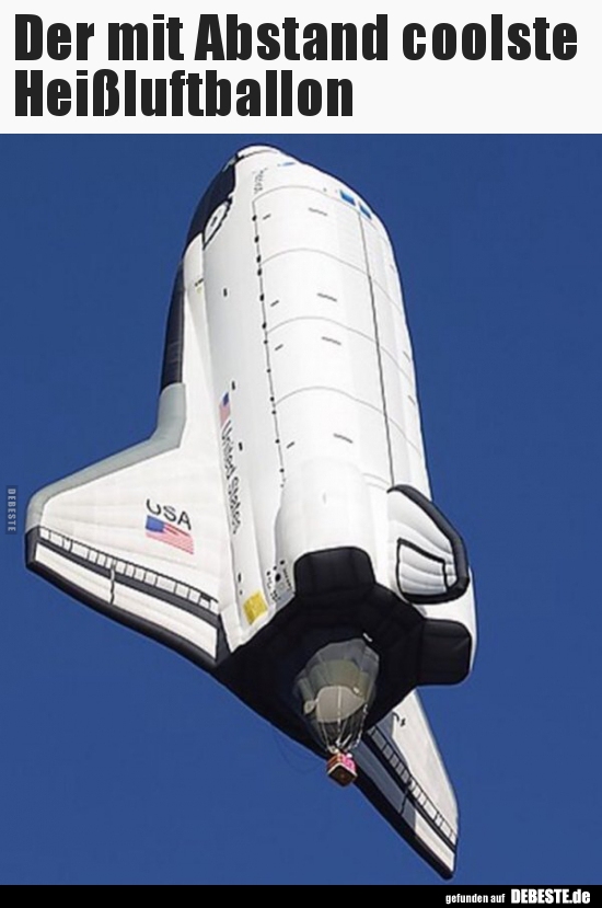 Der mit Abstand coolste Heißluftballon..