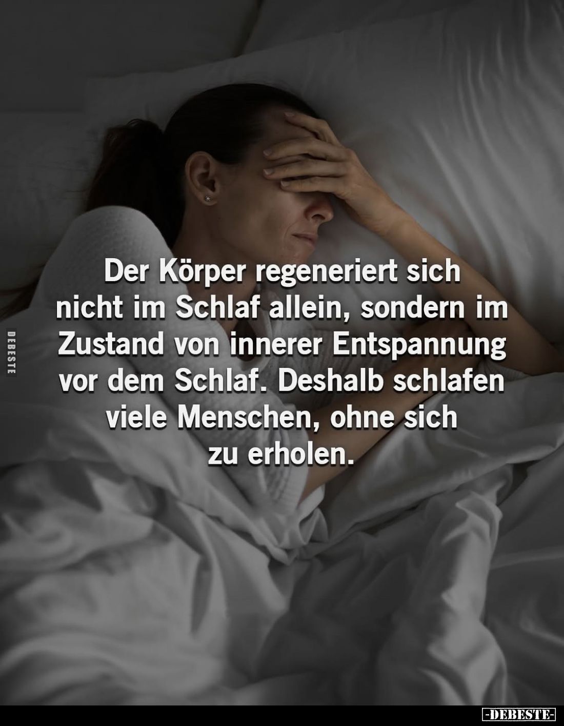 Der Körper regeneriert sich nicht im Schlaf allein.. - Lustige Bilder | DEBESTE.de