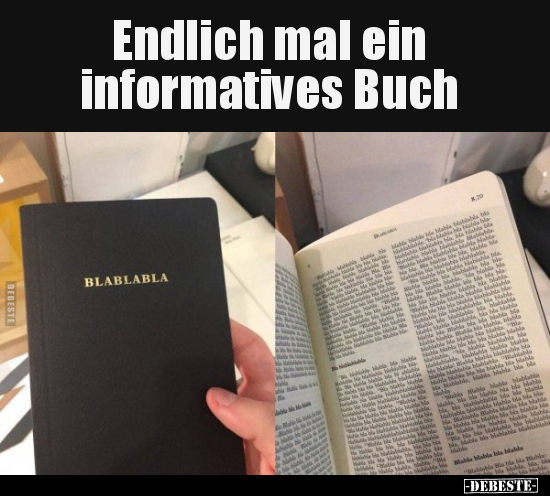 Endlich mal ein informatives Buch.. - Lustige Bilder | DEBESTE.de