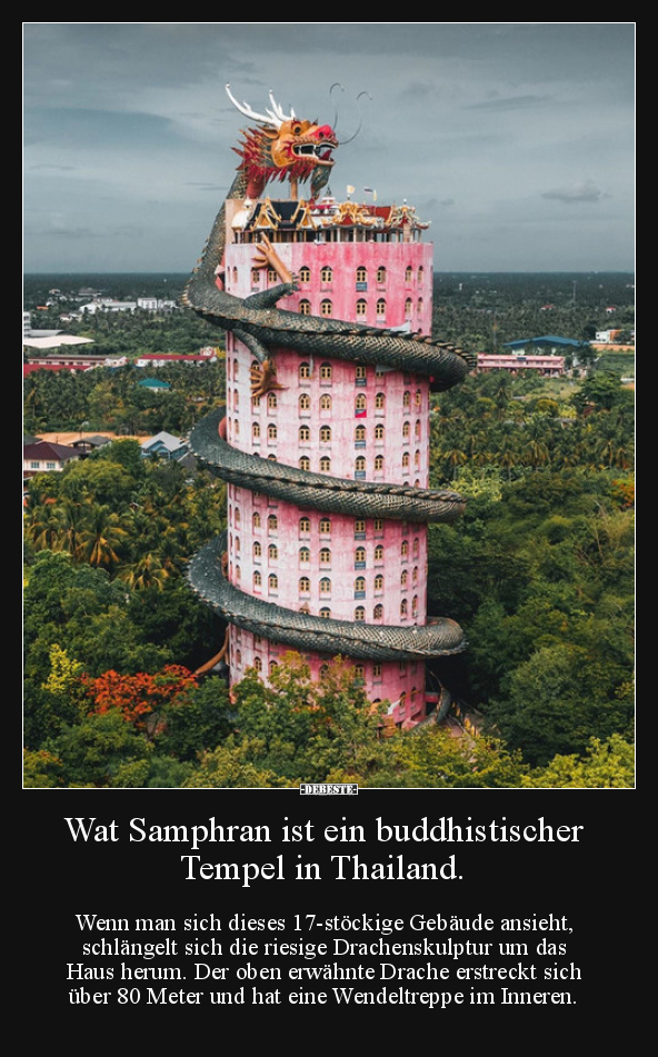 Wat Samphran ist ein buddhistischer Tempel in Thailand... - Lustige Bilder | DEBESTE.de