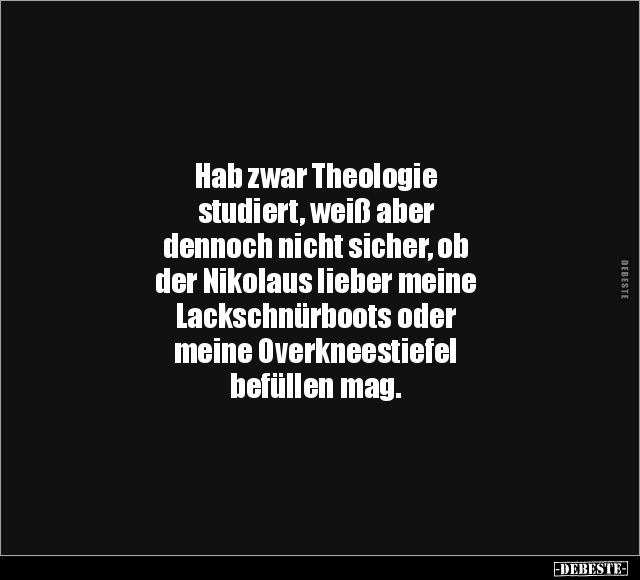 Hab zwar Theologie studiert.. - Lustige Bilder | DEBESTE.de