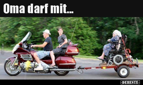 Oma darf mit...