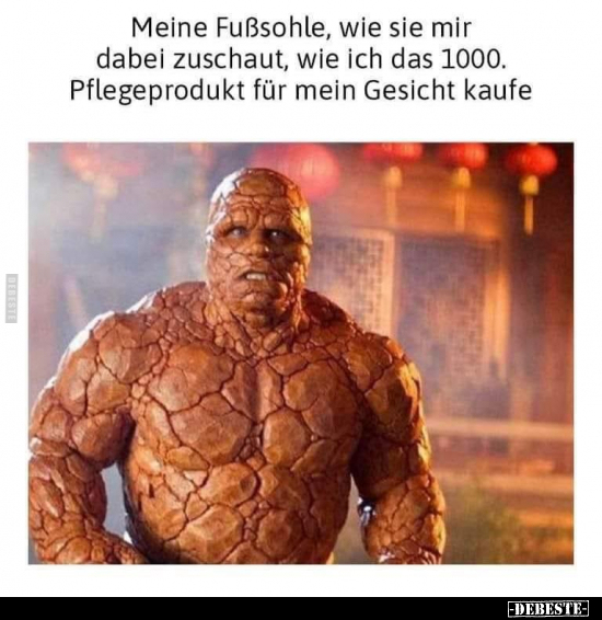 Meine Fußsohle, wie sie mir dabei zuschaut, wie ich das.. - Lustige Bilder | DEBESTE.de