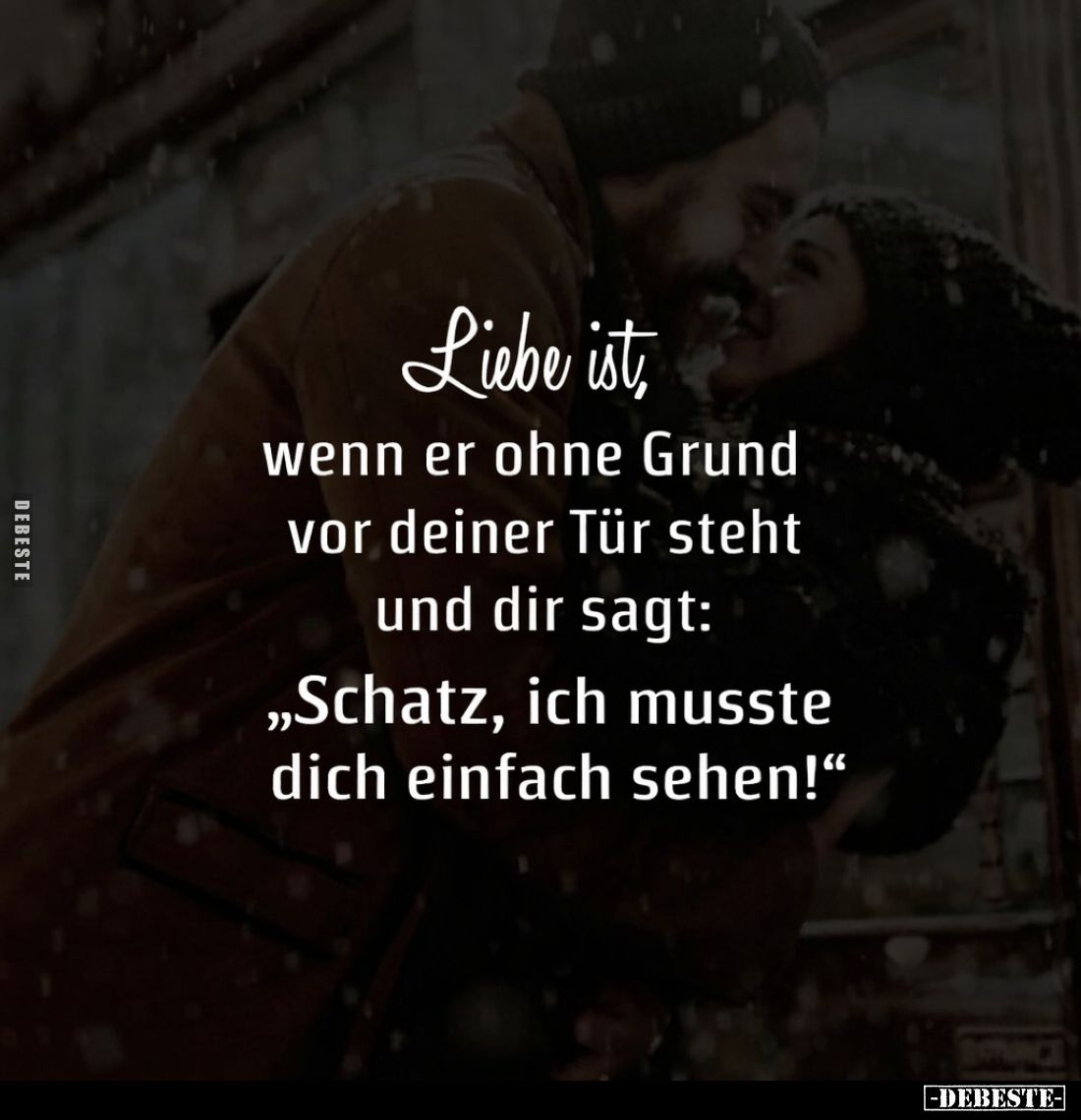Liebe ist, wenn er ohne Grund... - Lustige Bilder | DEBESTE.de
