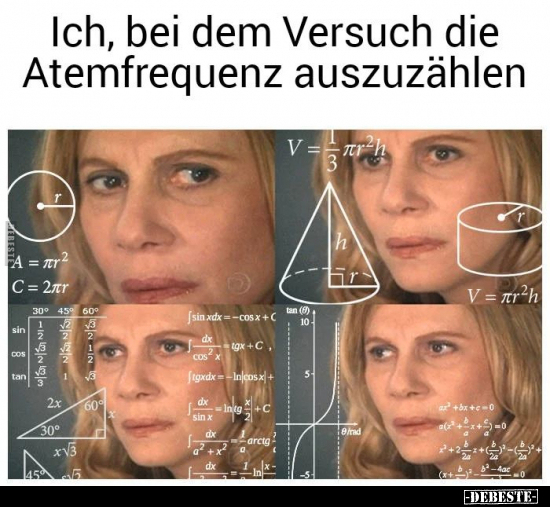 Ich, bei dem Versuch die Atemfrequenz auszuzählen... - Lustige Bilder | DEBESTE.de