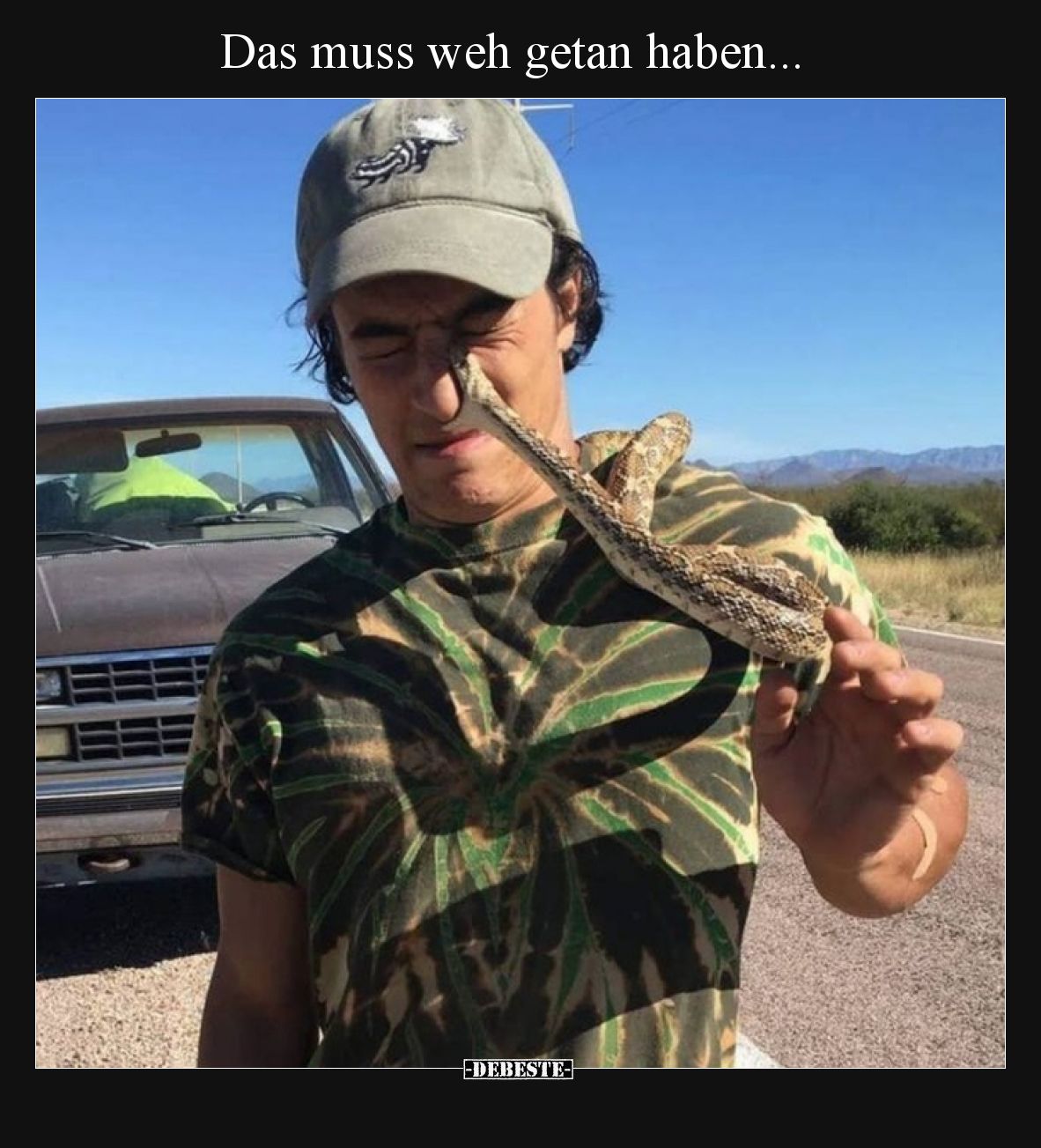 Das muss weh getan haben.