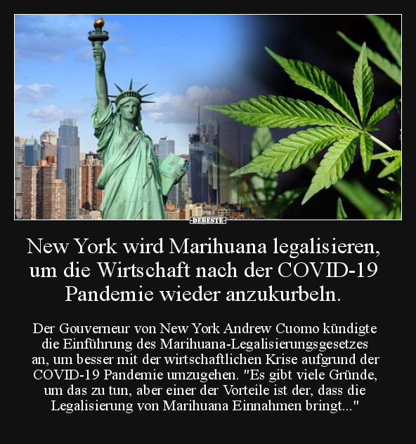 New York wird Marihuana legalisieren, um die Wirtschaft.. - Lustige Bilder | DEBESTE.de
