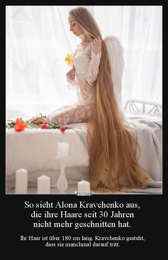 So sieht Alona Kravchenko aus, die ihre Haare seit 30.. - Lustige Bilder | DEBESTE.de