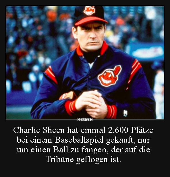 Charlie Sheen hat einmal 2.600 Plätze bei einem.. - Lustige Bilder | DEBESTE.de