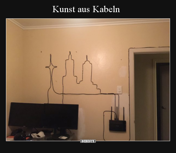 Kunst aus Kabeln.. - Lustige Bilder | DEBESTE.de