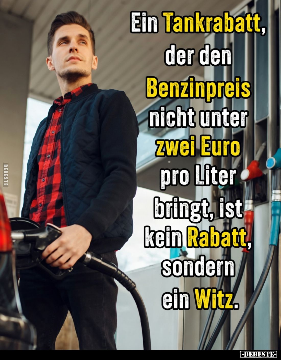 Ein Tankrabatt,
der den
Benzinpreis
nicht unter
zwei Euro
pro Liter
bringt, ist
kein Rabatt,
sondern
ein Witz.