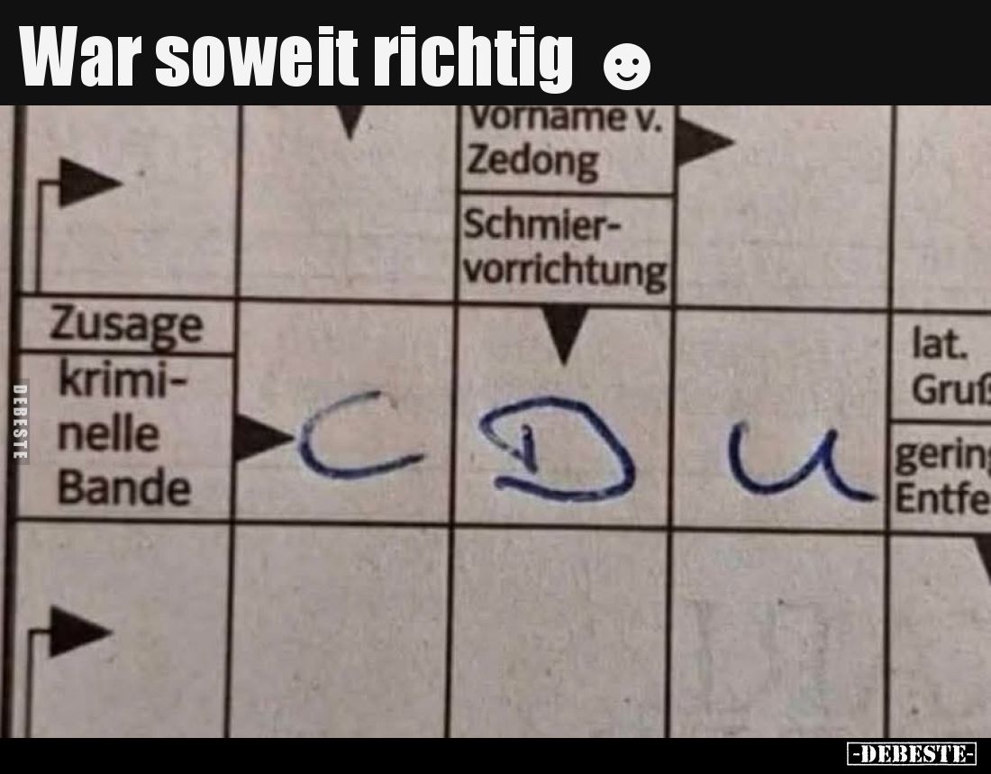 War soweit richtig.