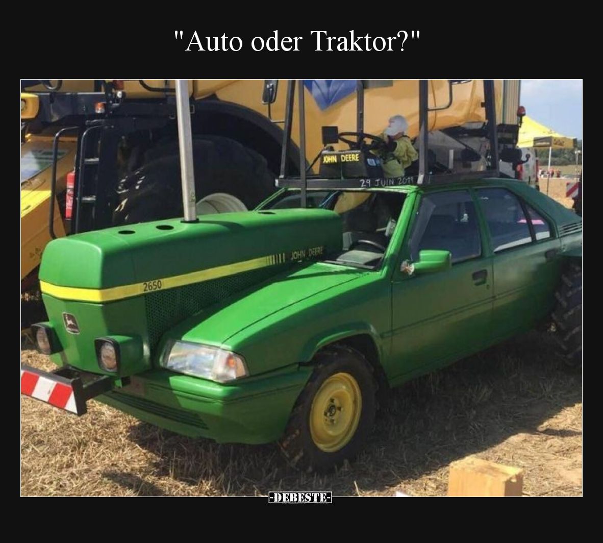 Auto oder Traktor?