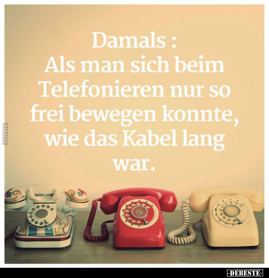 Damals: Als man sich beim Telefonieren.. - Lustige Bilder | DEBESTE.de