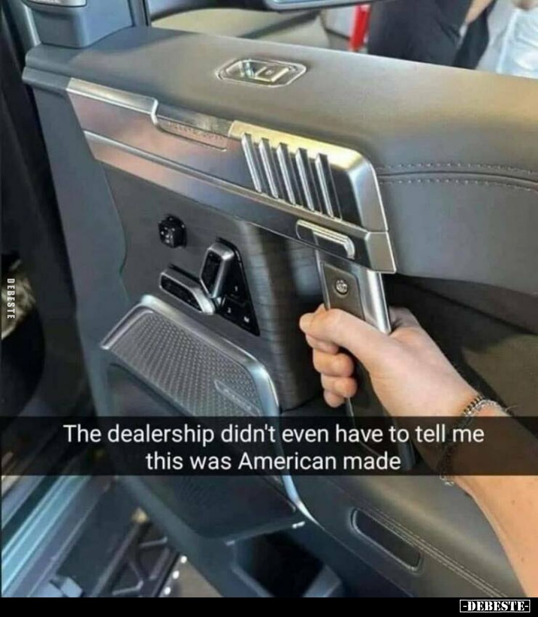 The dealership didn't even have to tell me this was American made.