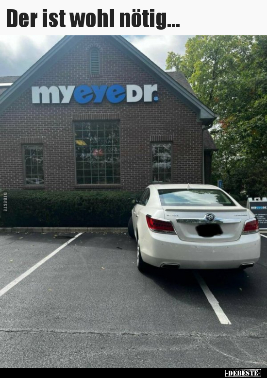 Der ist wohl nötig...