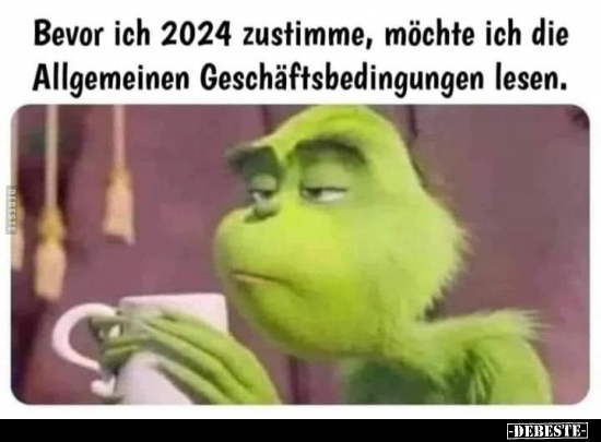 Bevor ich 2024 zustimme.. - Lustige Bilder | DEBESTE.de