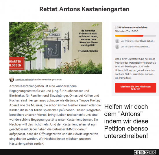 Helfen wir dem "Antons" in Augsburg doch indem wir diese Petition ebenfalls unterschreiben! - Lustige Bilder | DEBESTE.de