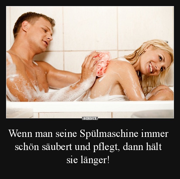 Wenn man seine Spülmaschine immer schön säubert und.. - Lustige Bilder | DEBESTE.de