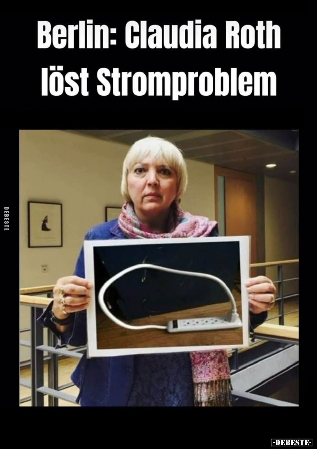 Berlin: Claudia Roth löst Stromproblem... - Lustige Bilder | DEBESTE.de