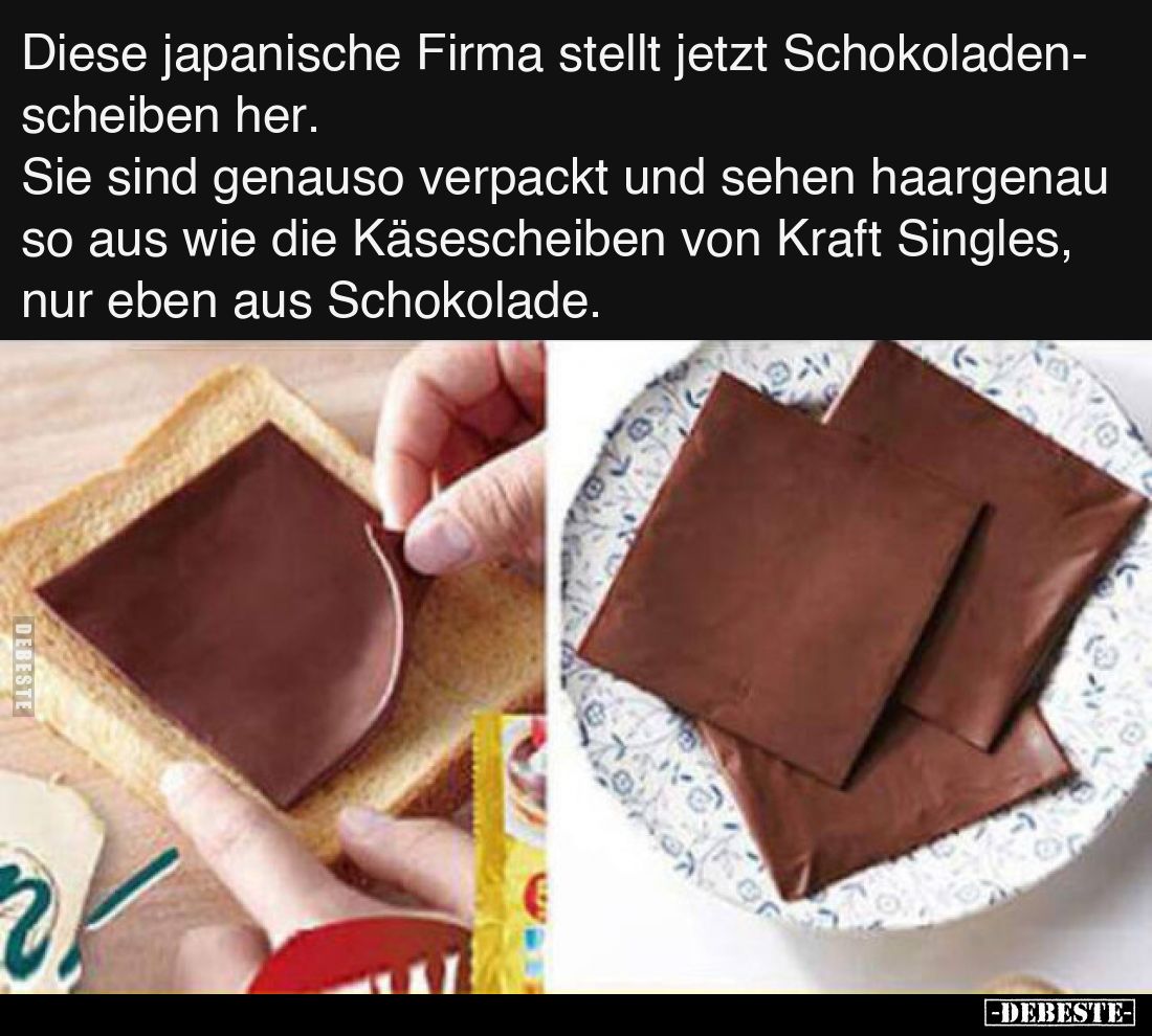 Diese japanische Firma stellt jetzt Schokoladenscheiben.. - Lustige Bilder | DEBESTE.de