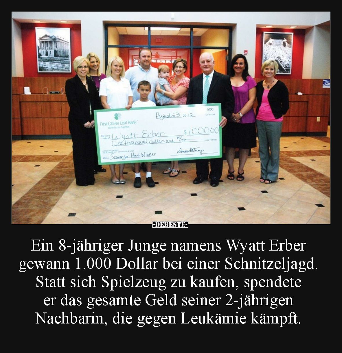 Ein 8-jähriger Junge namens Wyatt Erber... - Lustige Bilder | DEBESTE.de