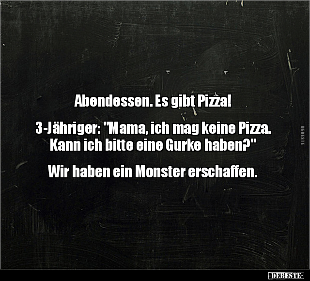 Abendessen. Es gibt Pizza!.. - Lustige Bilder | DEBESTE.de