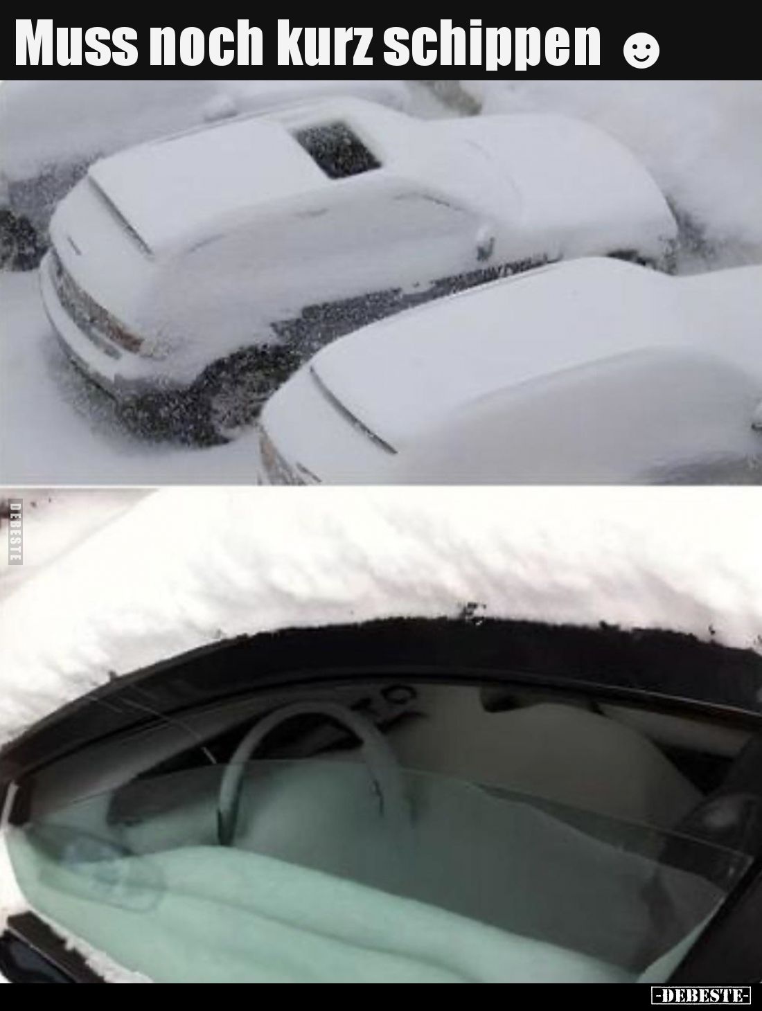 Muss noch kurz schippen.