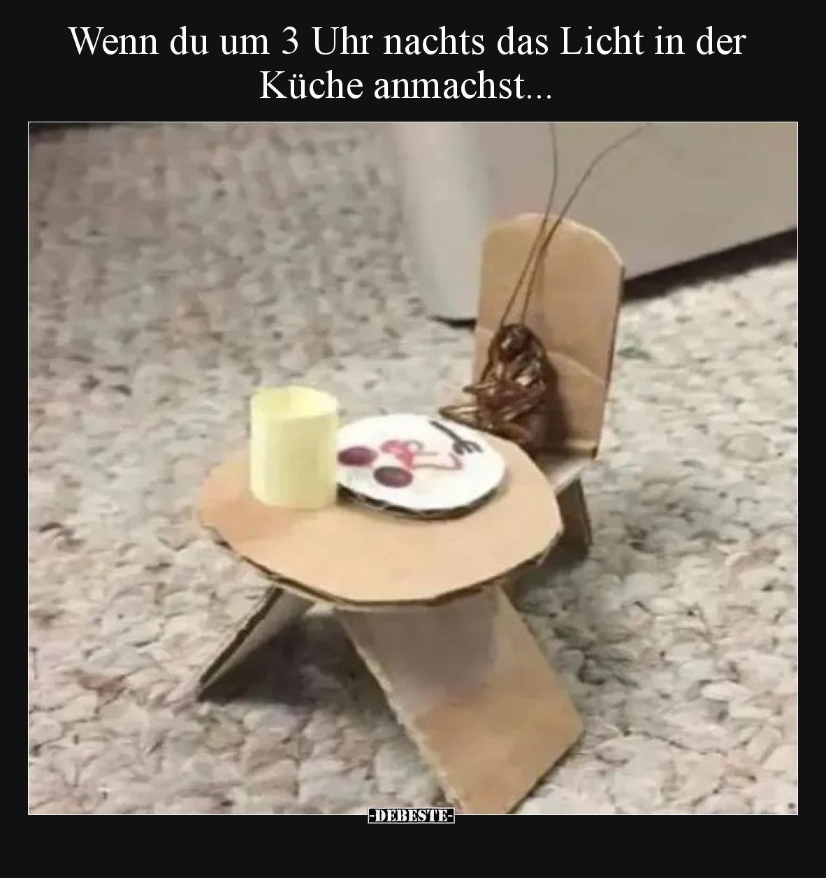 Wenn du um 3 Uhr nachts das Licht in der Küche anmachst