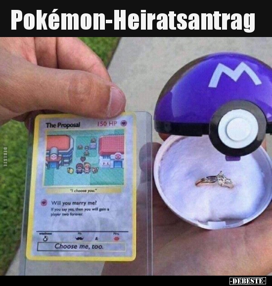 Pokémon-Heiratsantrag.. - Lustige Bilder | DEBESTE.de