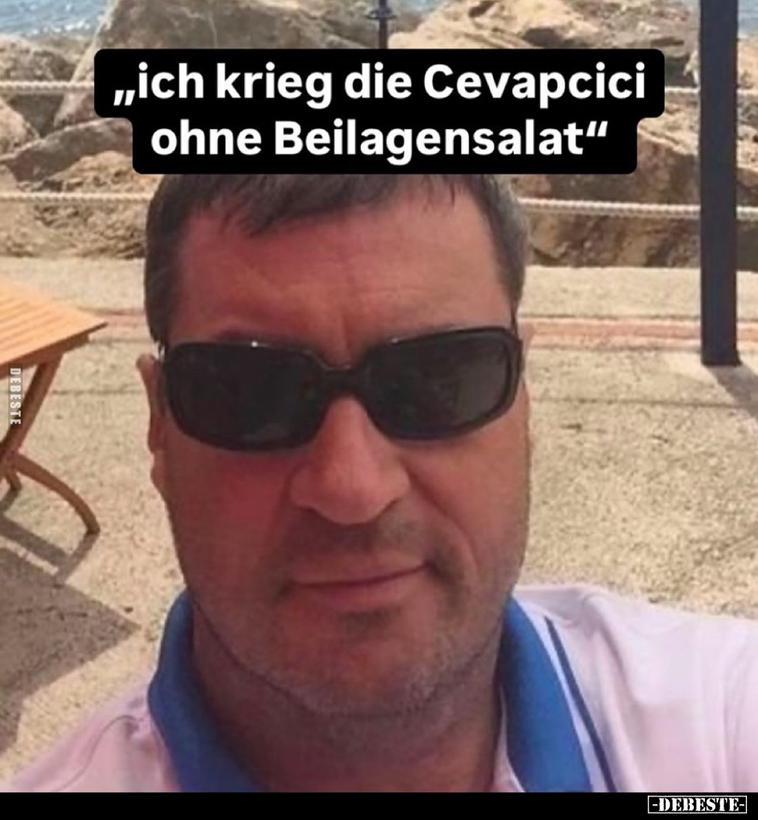 "Ich krieg die Cevapcici ohne Beilagensalat."