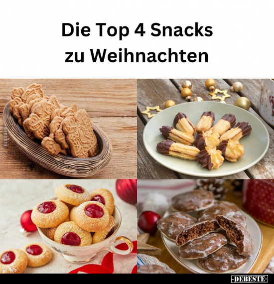 Die Top 4 Snacks zu Weihnachten.. - Lustige Bilder | DEBESTE.de