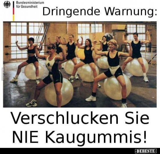 Dringende Warnung: Verschlucken Sie NIE Kaugummis!.. - Lustige Bilder | DEBESTE.de