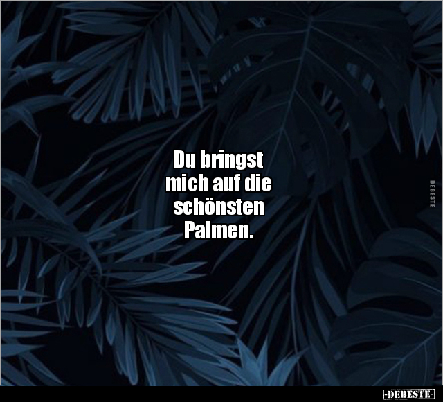 Du bringst mich auf die schönsten Palmen... - Lustige Bilder | DEBESTE.de