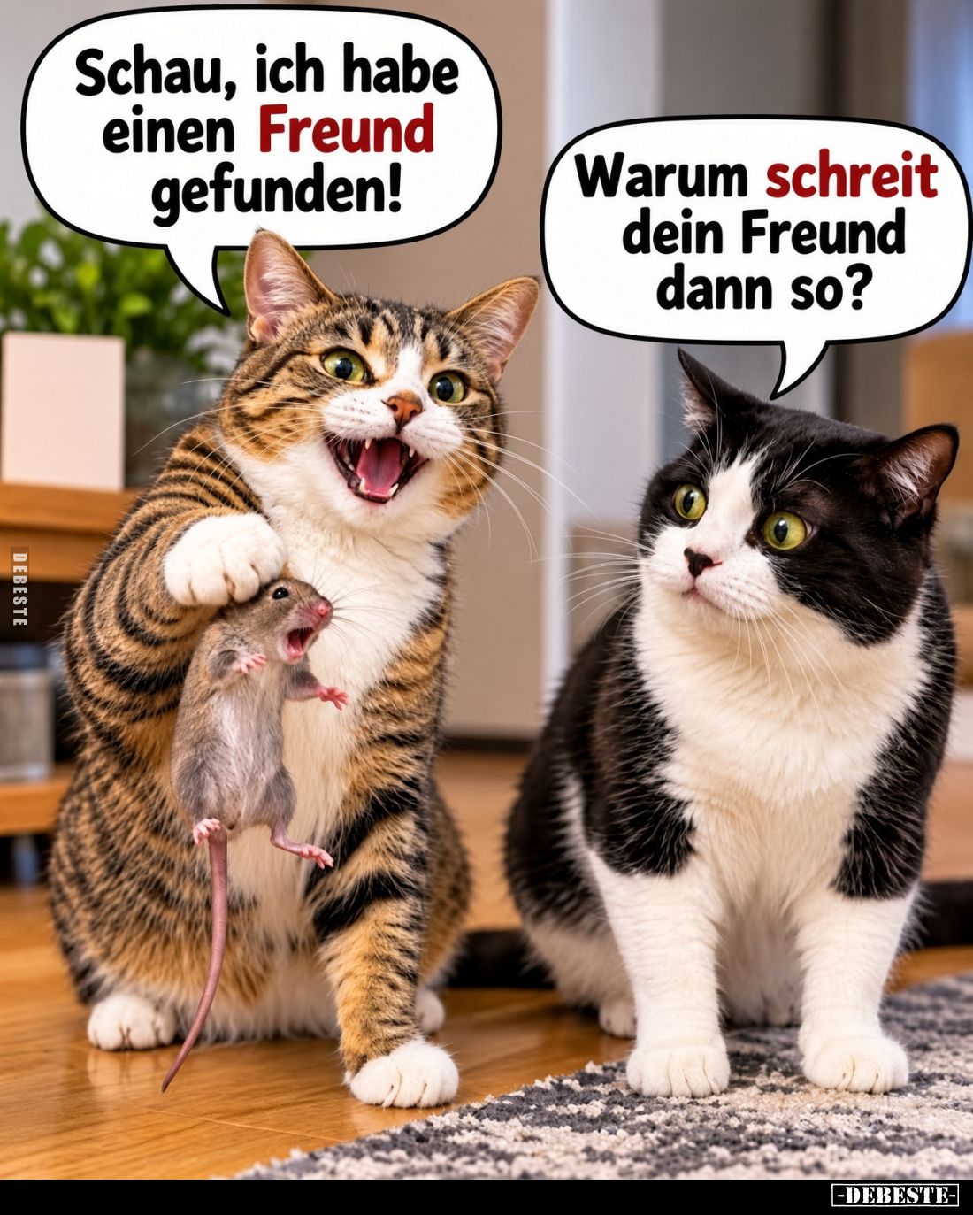 Schau, ich habe einen Freund gefunden! Warum schreit dein.. - Lustige Bilder | DEBESTE.de