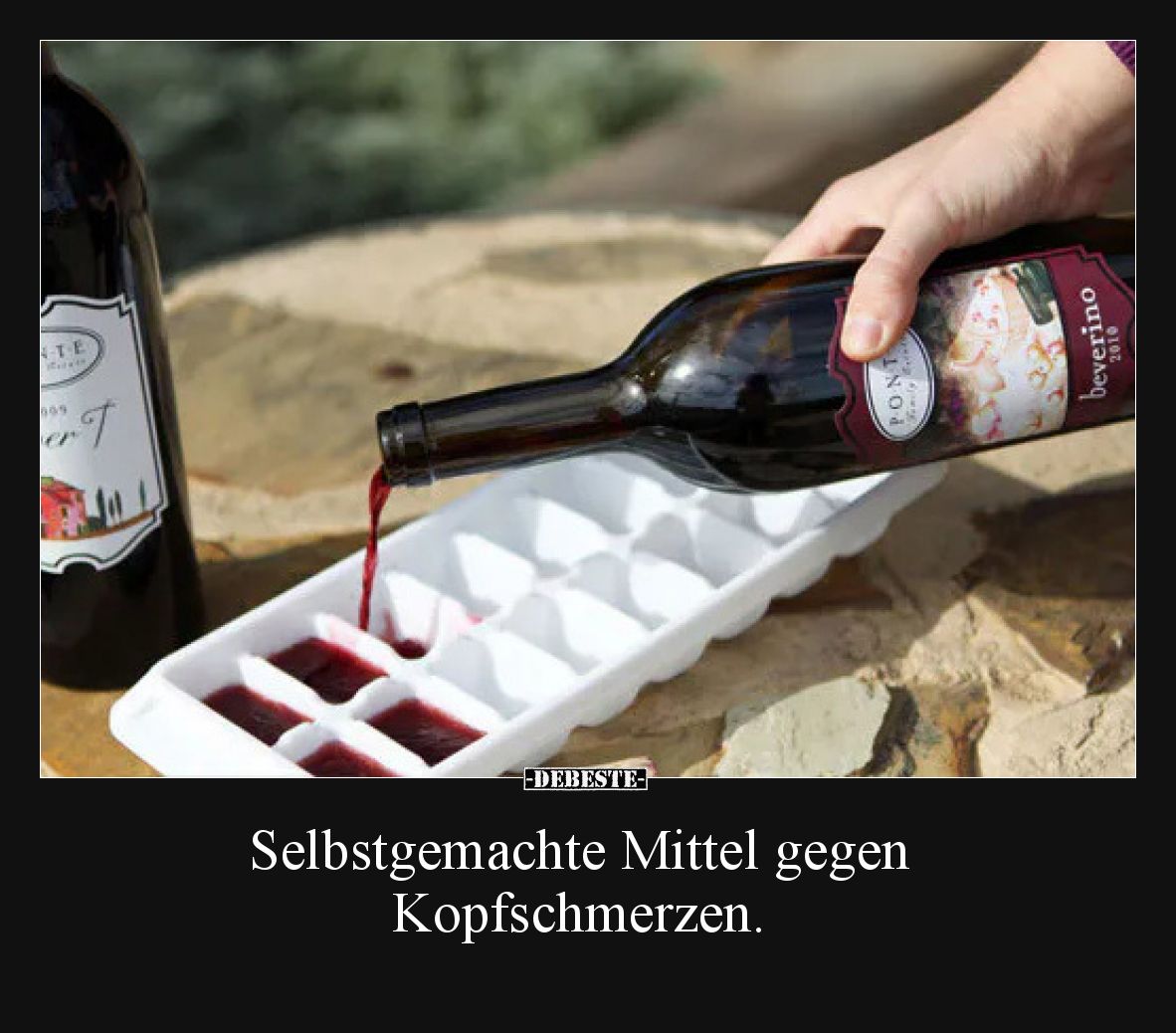 Selbstgemachte Mittel gegen Kopfschmerzen... - Lustige Bilder | DEBESTE.de