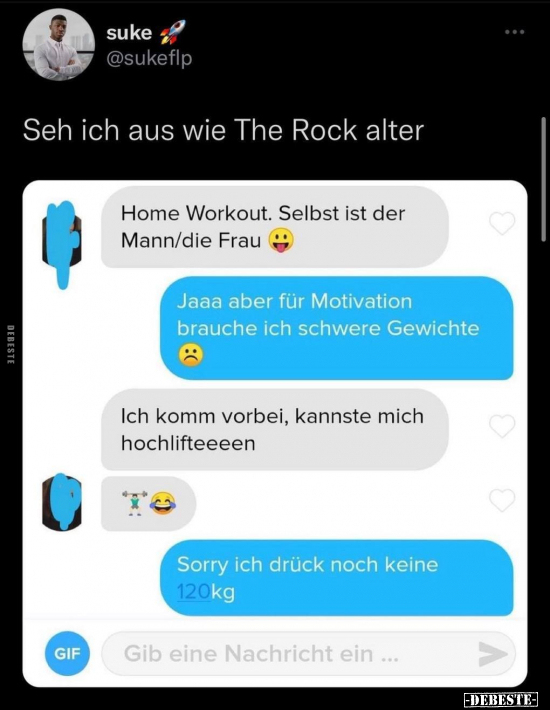 Seh ich aus wie The Rock alter.. - Lustige Bilder | DEBESTE.de