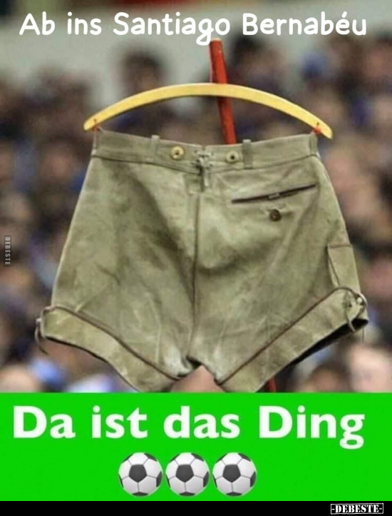 Da ist das Ding
-
Ab ins Santiago Bernabéu