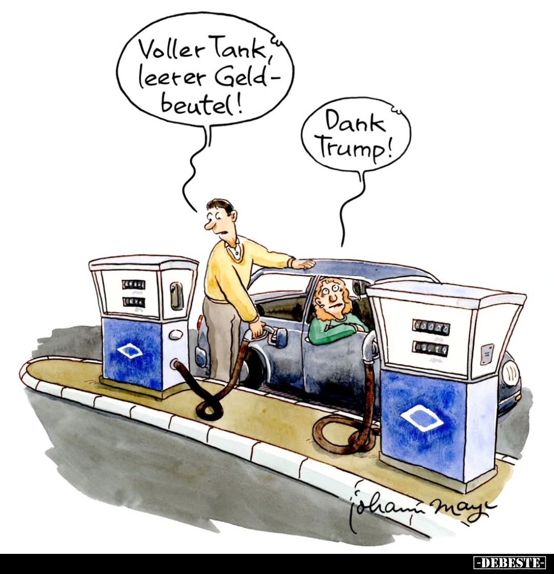 Voller Tank leerer Geldbeutel!.. - Lustige Bilder | DEBESTE.de