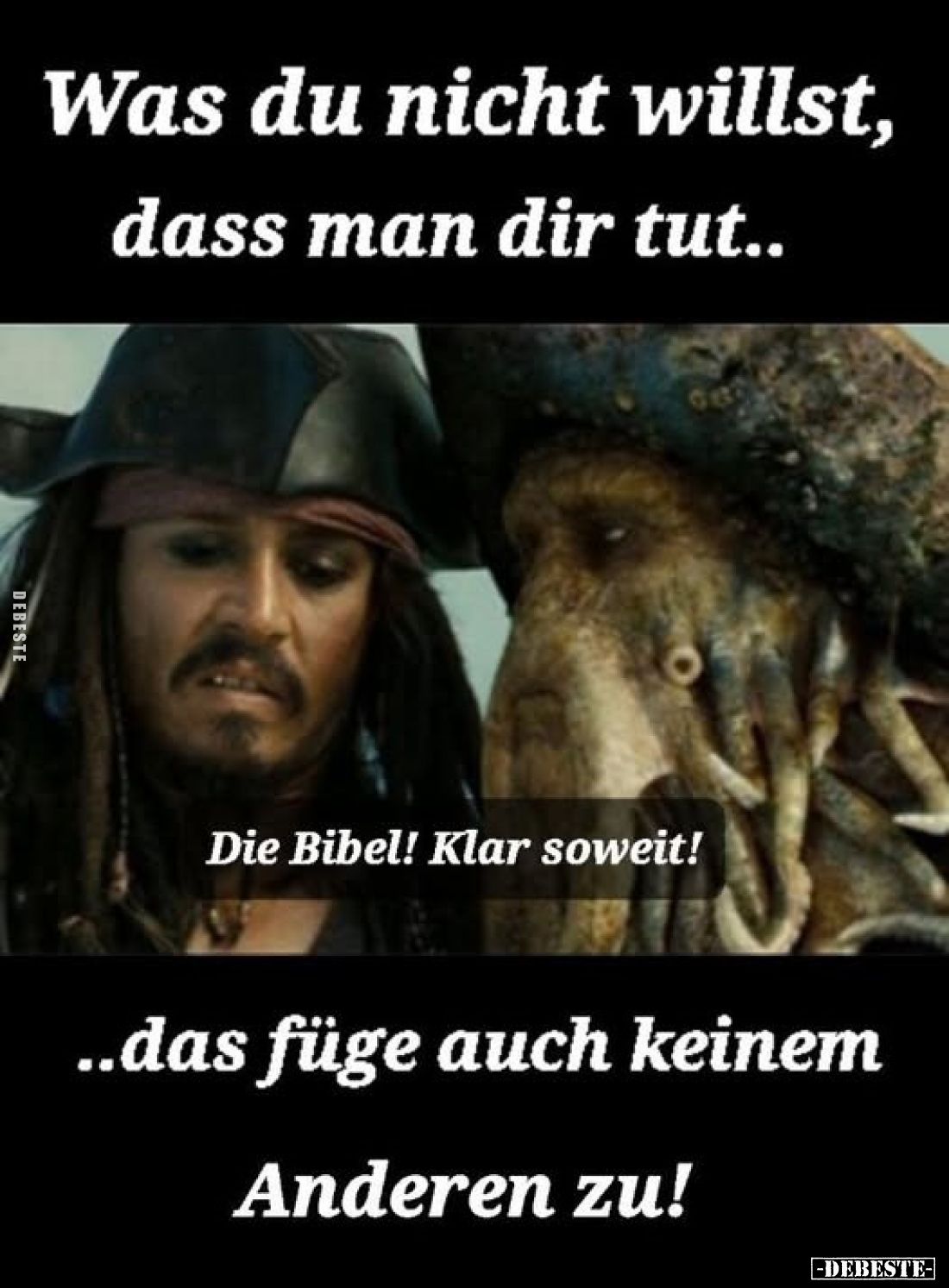 Was du nicht willst, dass man dir tut das füge auch keinem Anderen zu!