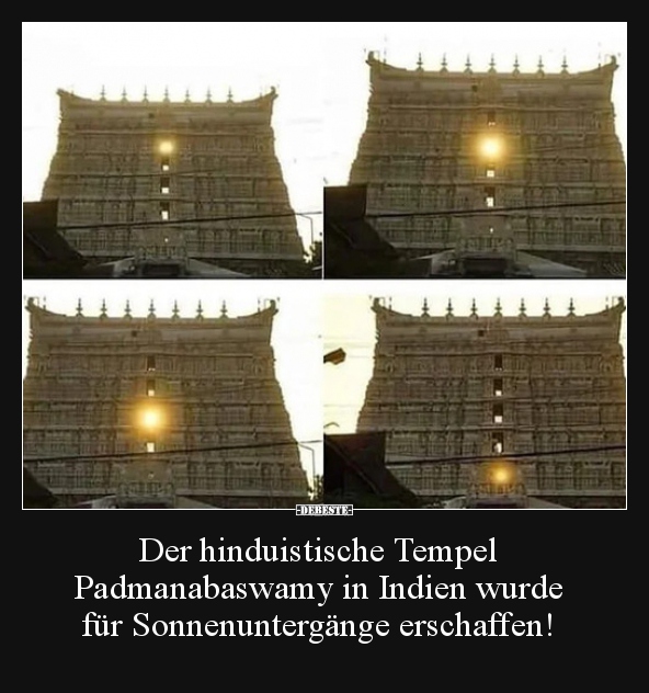 Der hinduistische Tempel Padmanabaswamy in Indien wurde.. - Lustige Bilder | DEBESTE.de