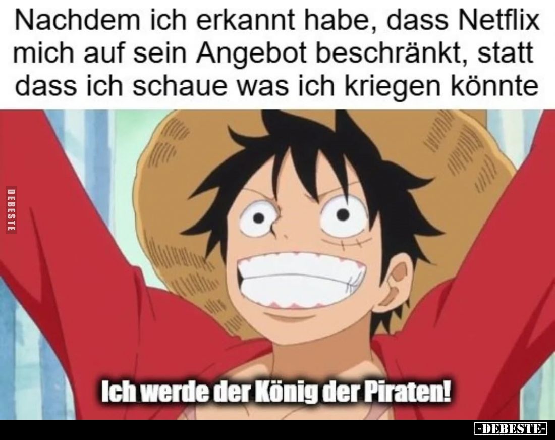 Nachdem ich erkannt habe, dass Netflix mich auf sein Angebot beschränkt, statt dass ich schaue was ich kriegen könnte.