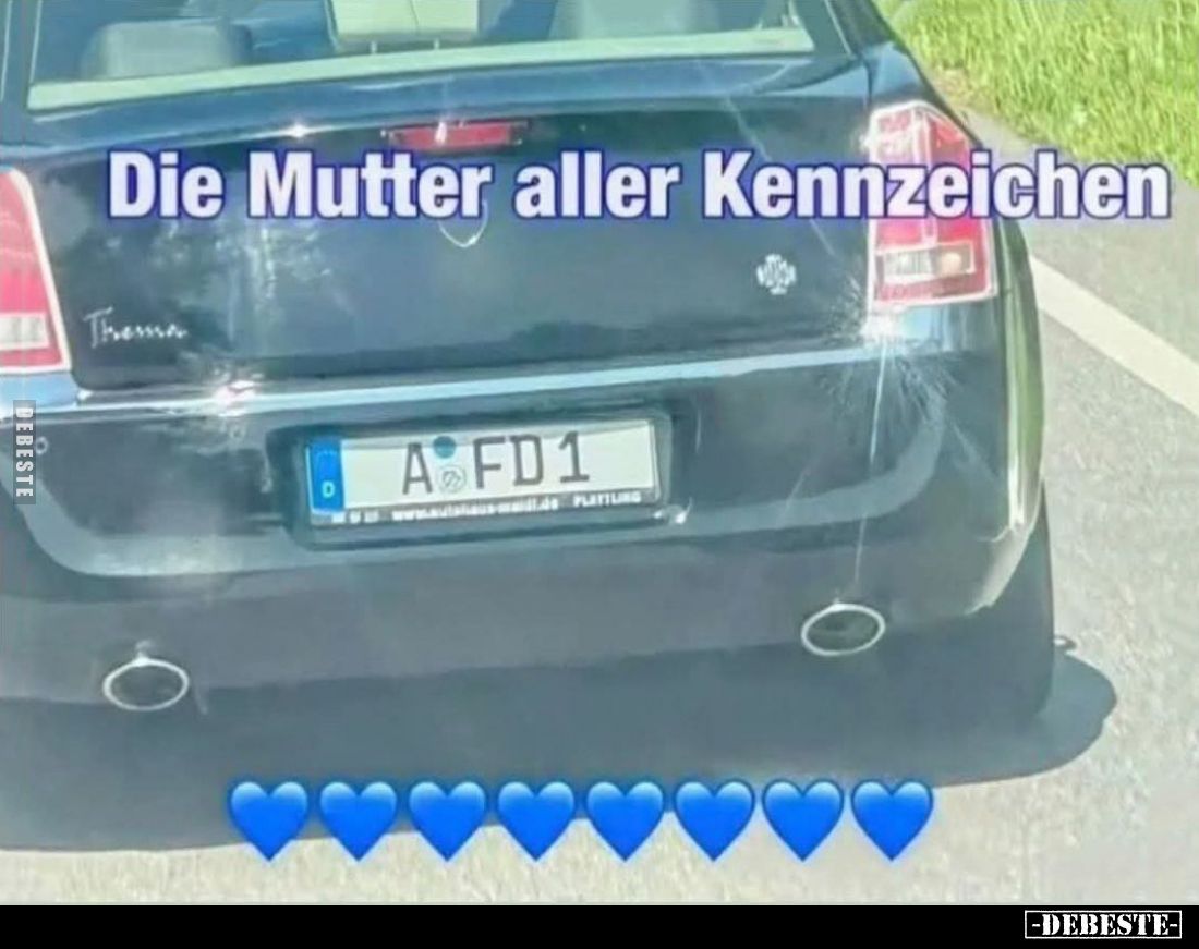 Die Mutter aller Kennzeichen.