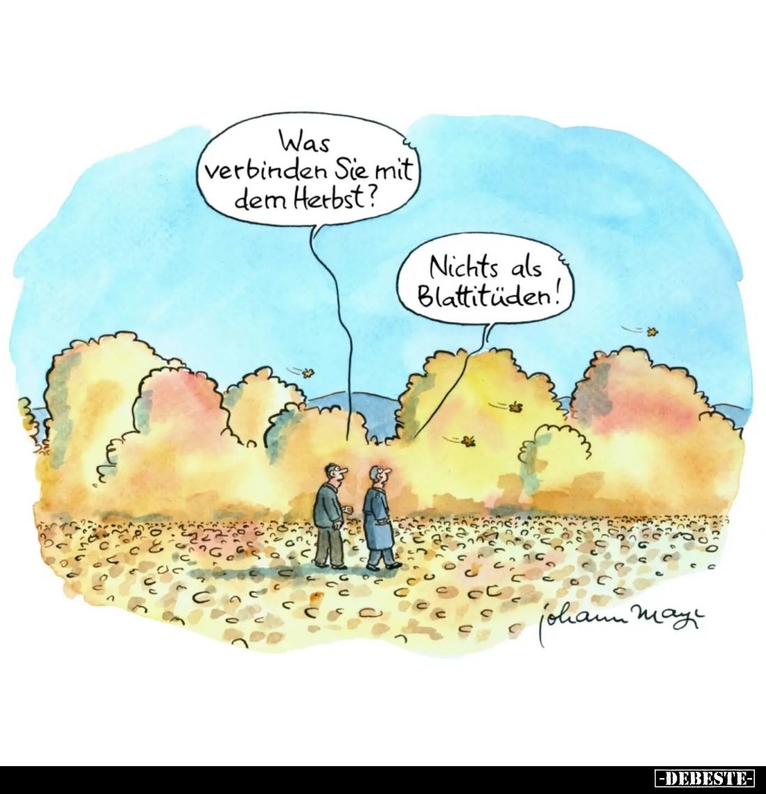 Was verbinden Sie mit dem Herbst? - Nichts als Blattitüden!