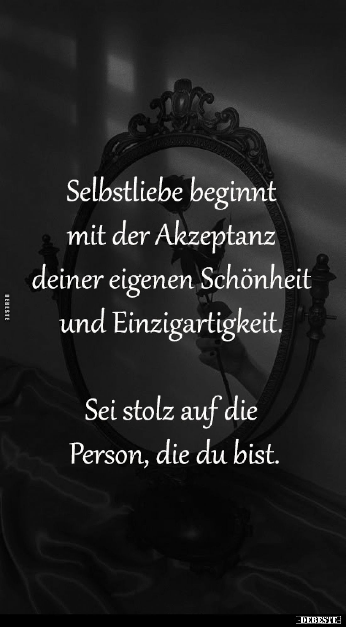 Selbstliebe beginnt mit der Akzeptanz.... - Lustige Bilder | DEBESTE.de