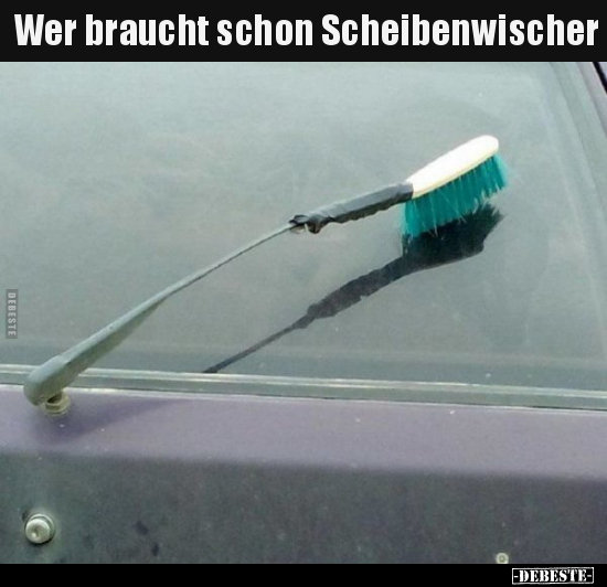 Wer braucht schon Scheibenwischer.. - Lustige Bilder | DEBESTE.de