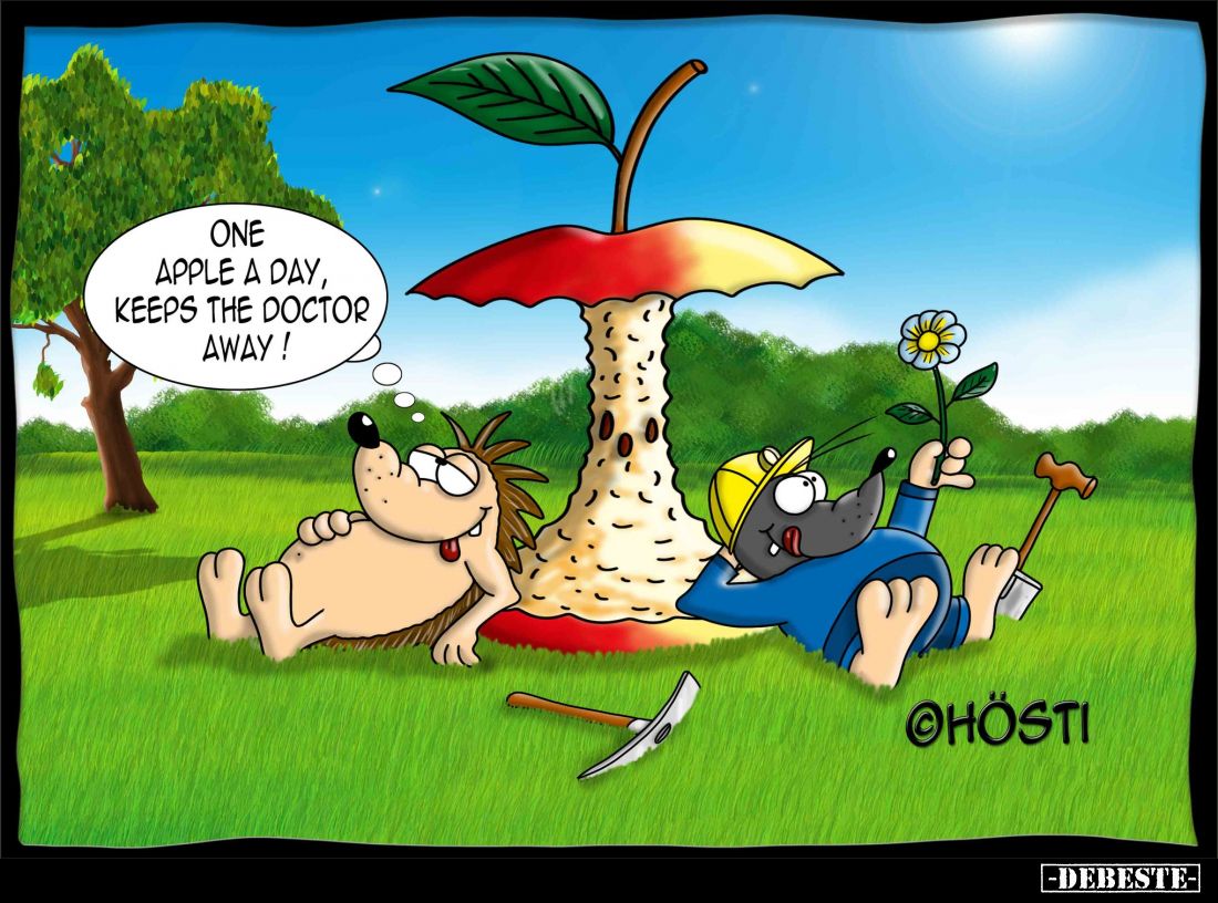 One apple a day, keeps the doctor away!