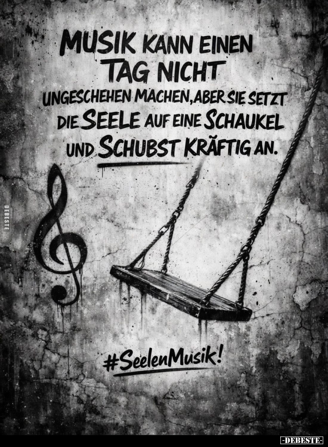 Musik kann einen Tag nicht ungeschehen machen, aber sie setzt die Seele auf eine Schaukel und schubst kräftig an.