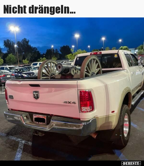Nicht drängeln...