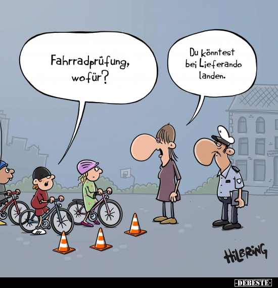 Fahrradprüfung, wofür?.. - Lustige Bilder | DEBESTE.de
